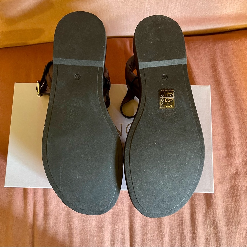 Cafè Noir Pad Buckle Sandals NIB Size 38 - Picture 5 of 6
